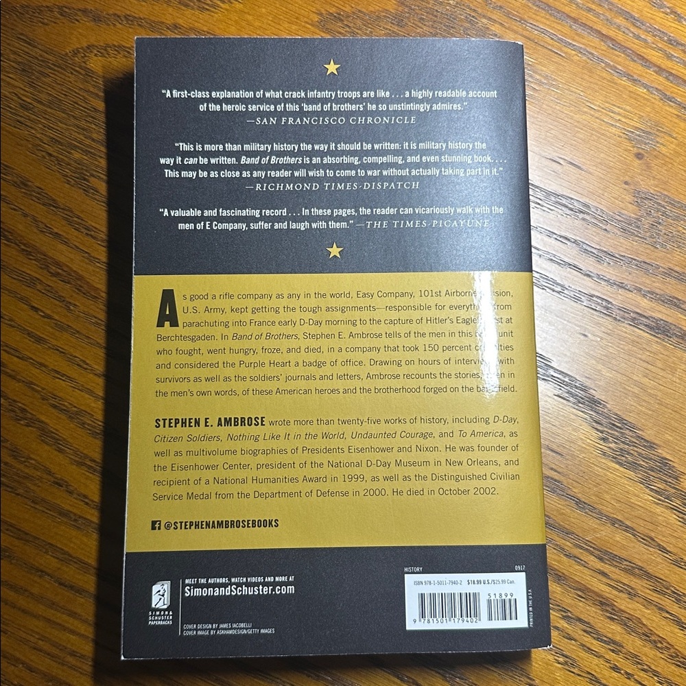 Band of Brothers 25th Anniversary Edition Book forward by Tom Hanks. NEW - Picture 3 of 8